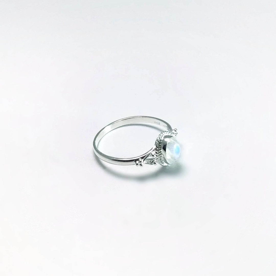 Rainbow Moonstone Ring-Rocks and Gems Canada