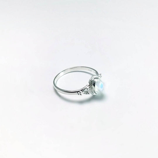 Rainbow Moonstone Ring-Rocks and Gems Canada