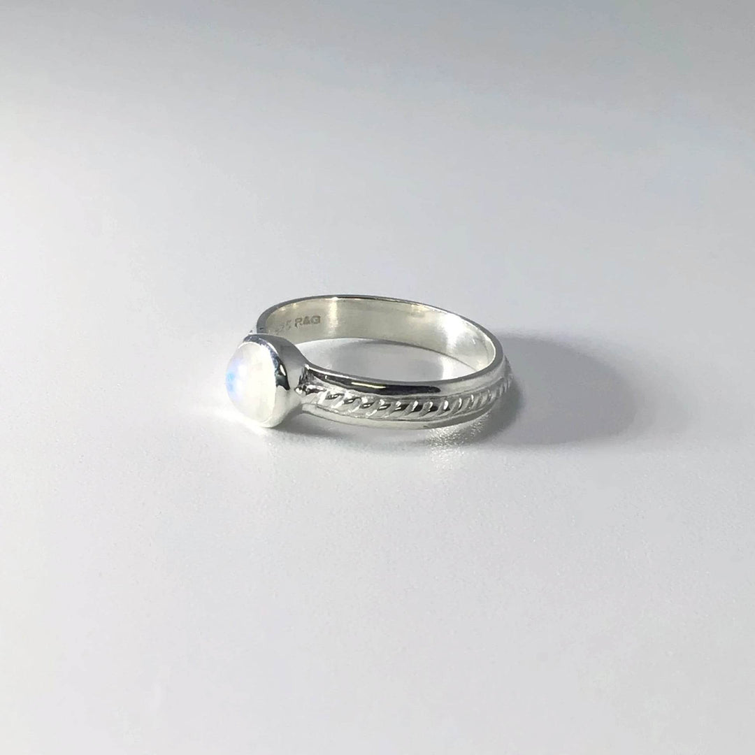 Rainbow Moonstone Ring-Rocks and Gems Canada