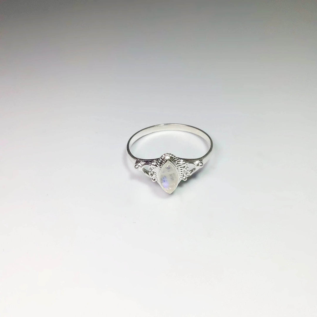 Rainbow Moonstone Ring-Rocks and Gems Canada