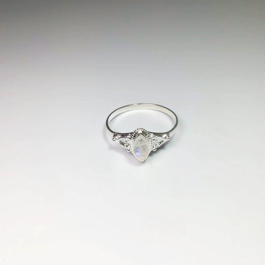 Rainbow Moonstone Ring-Rocks and Gems Canada