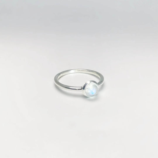 Rainbow Moonstone Ring-Rocks and Gems Canada