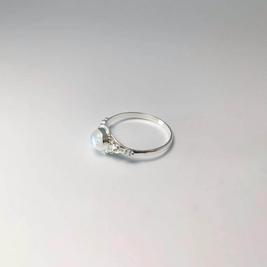 Rainbow Moonstone Ring-Rocks and Gems Canada
