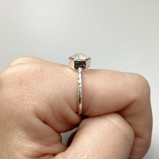 Rainbow Moonstone Ring-Rocks and Gems Canada
