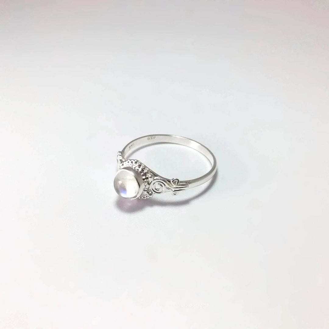 Rainbow Moonstone Ring-Rocks and Gems Canada