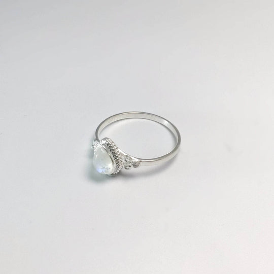 Rainbow Moonstone Ring-Rocks and Gems Canada