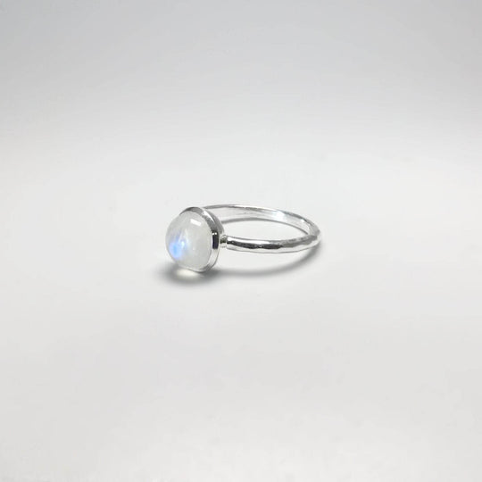 Rainbow Moonstone Ring-Rocks and Gems Canada