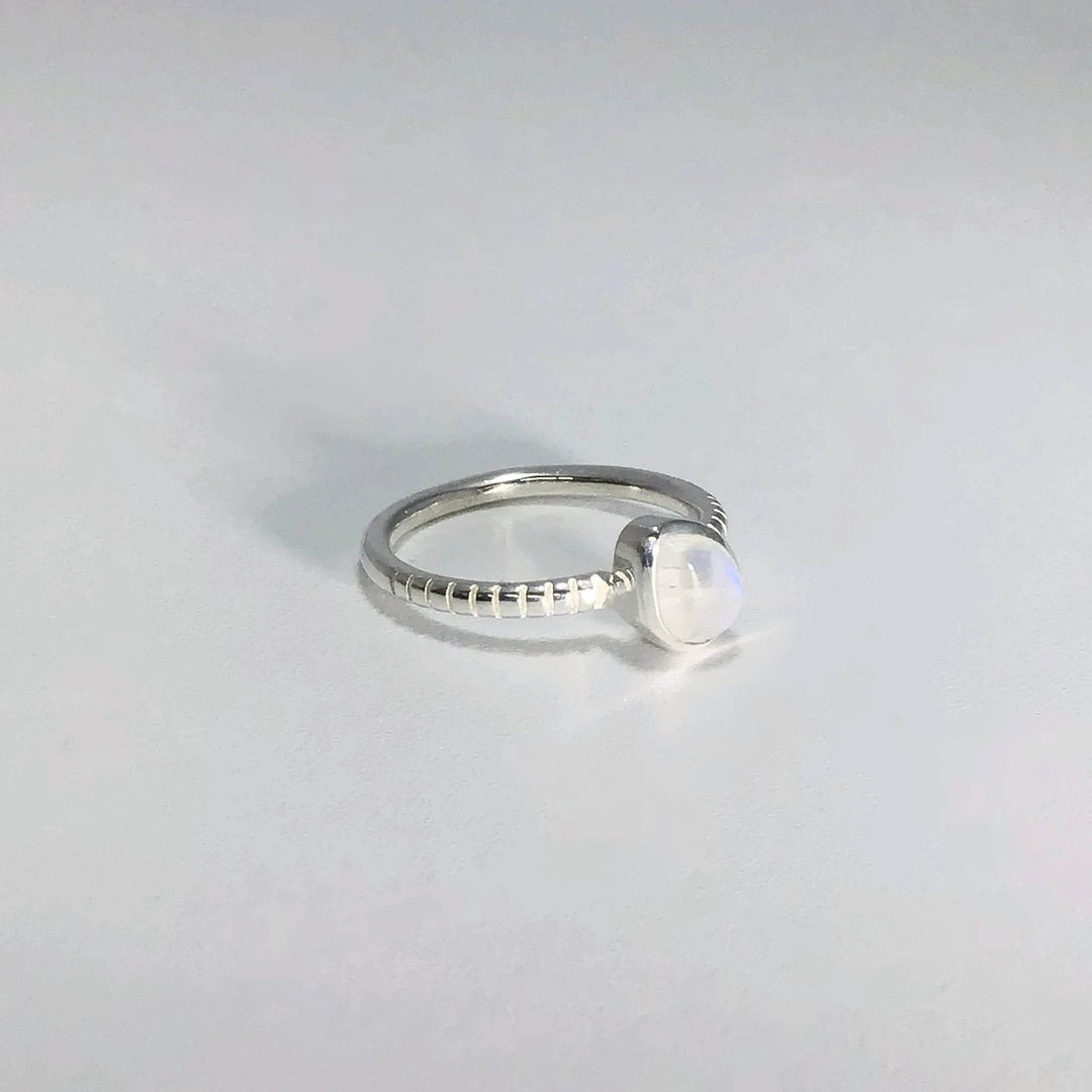 Rainbow Moonstone Ring-Rocks and Gems Canada