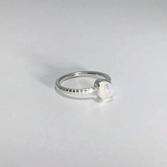 Rainbow Moonstone Ring-Rocks and Gems Canada