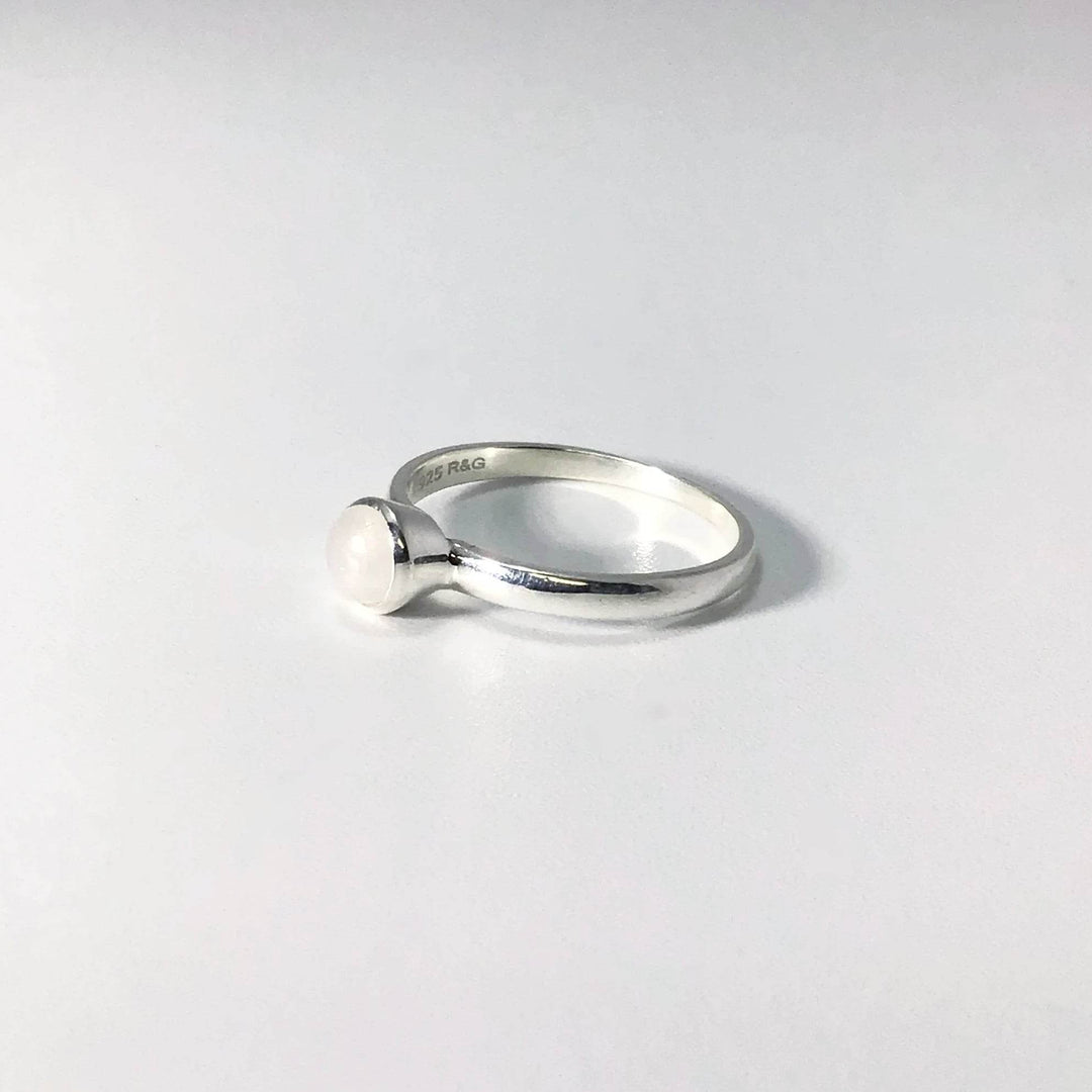 Rainbow Moonstone Ring-Rocks and Gems Canada