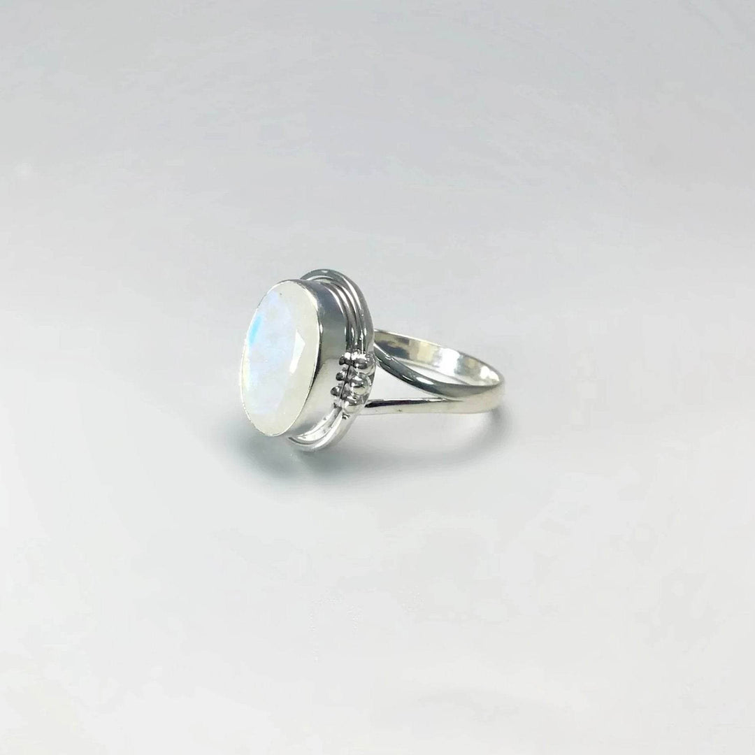 Rainbow Moonstone Ring-Rocks and Gems Canada