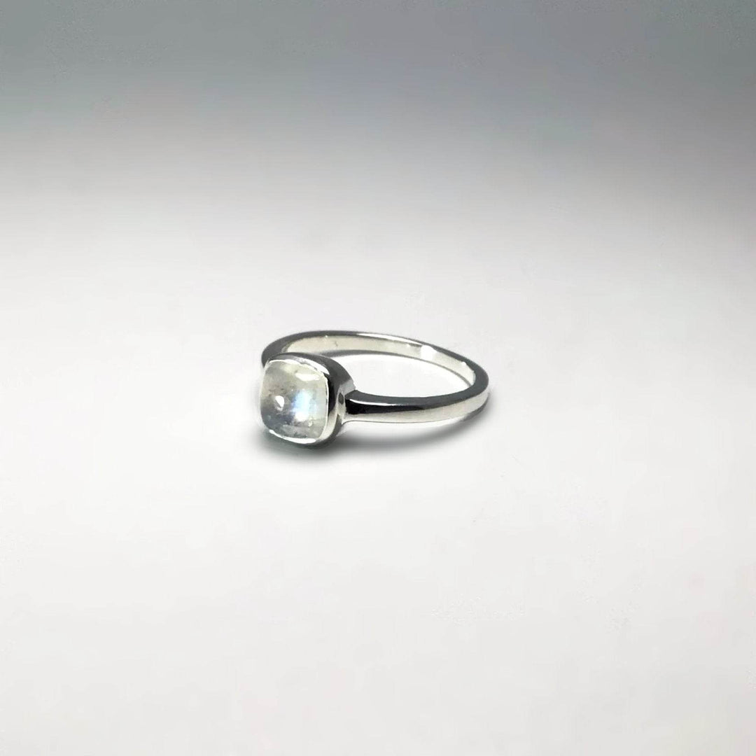 Rainbow Moonstone Ring-Rocks and Gems Canada