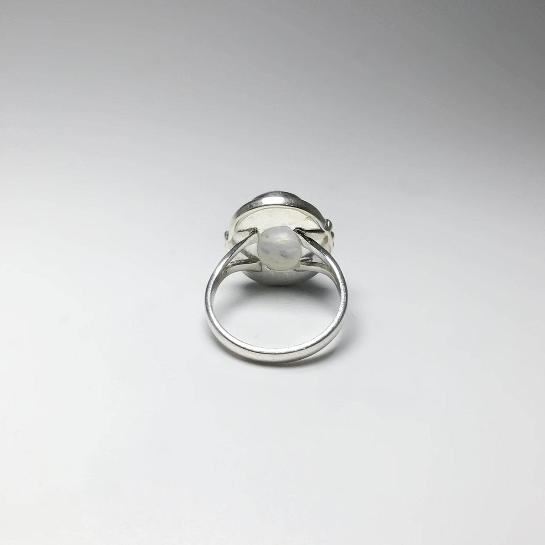 Rainbow Moonstone Ring-Rocks and Gems Canada