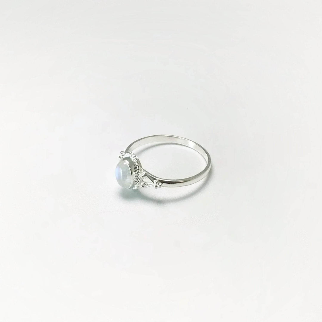 Rainbow Moonstone Ring-Rocks and Gems Canada