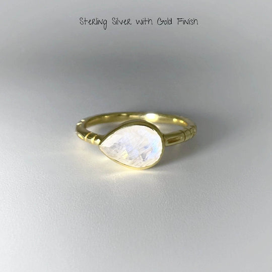 Rainbow Moonstone Ring-Rocks and Gems Canada