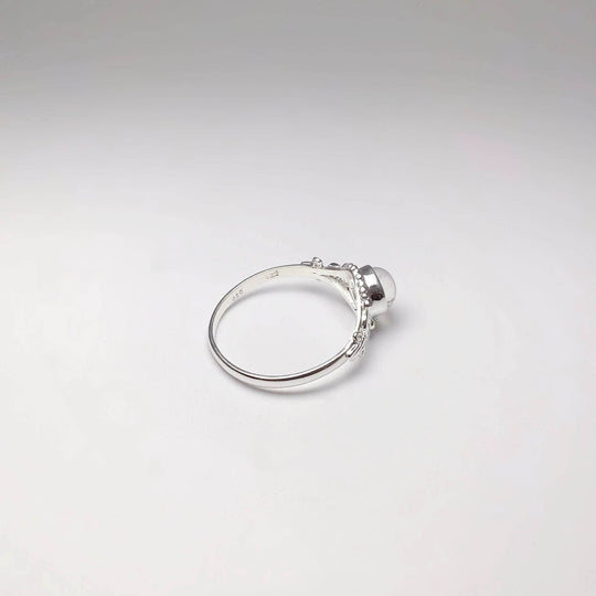 Rainbow Moonstone Ring-Rocks and Gems Canada