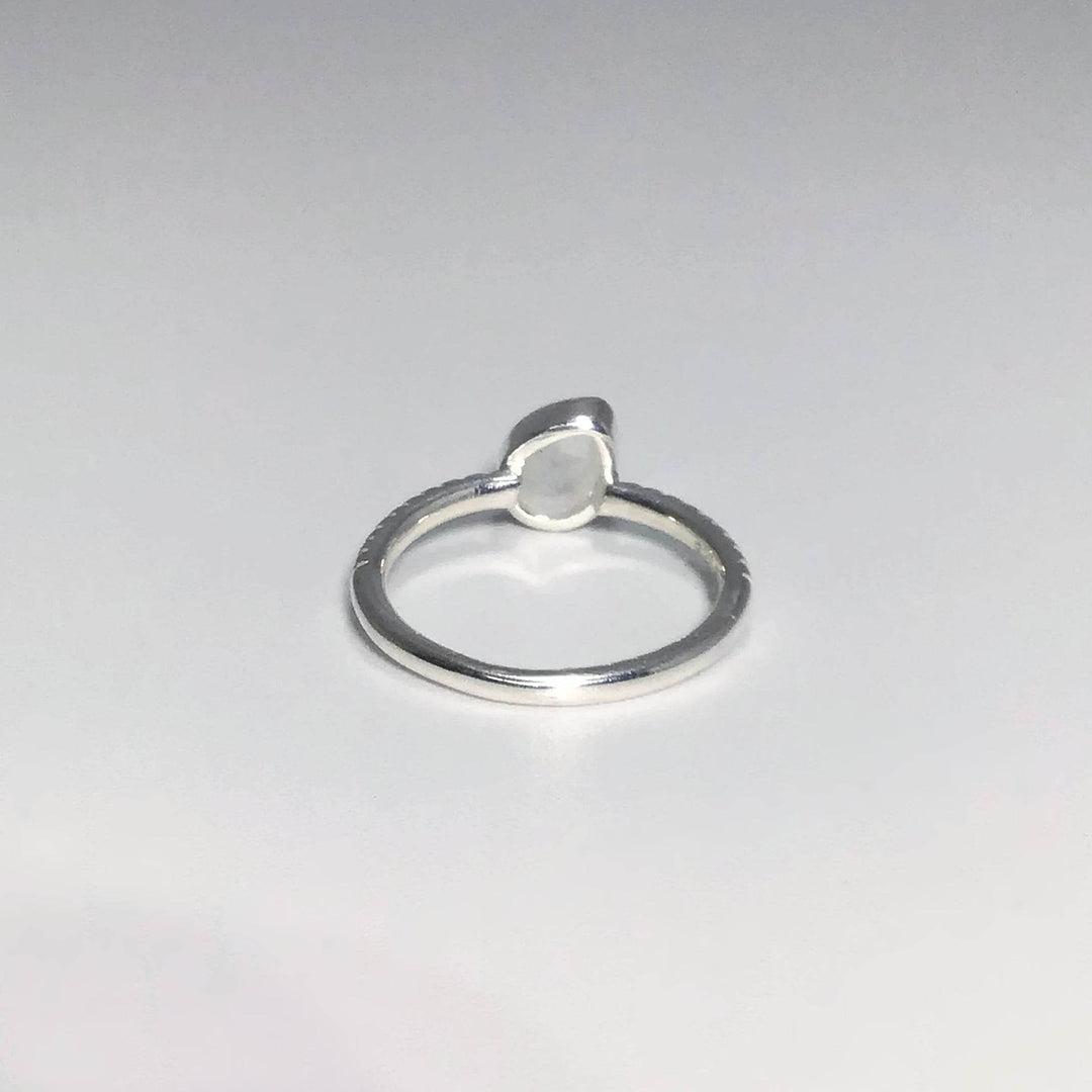 Rainbow Moonstone Ring-Rocks and Gems Canada