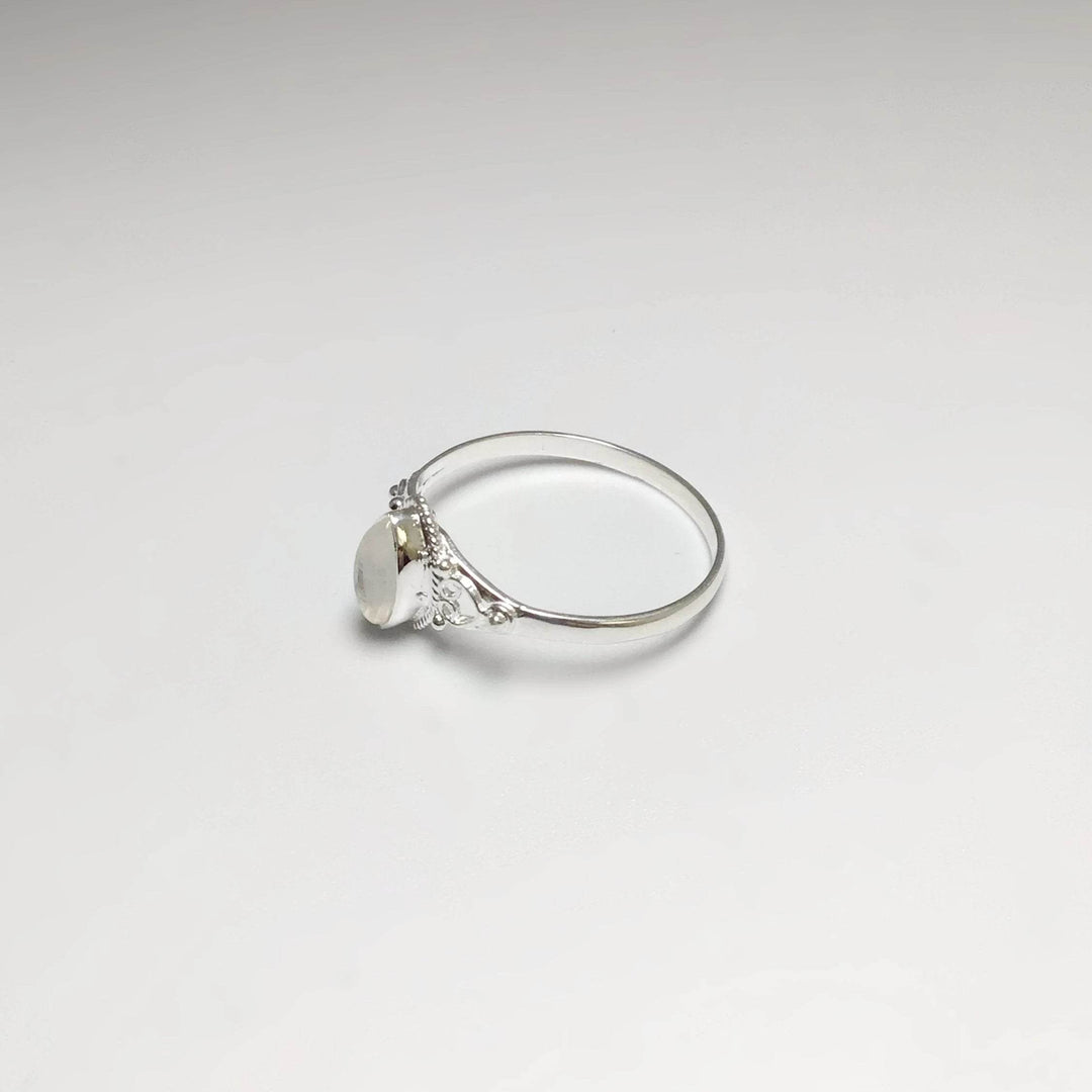 Rainbow Moonstone Ring-Rocks and Gems Canada