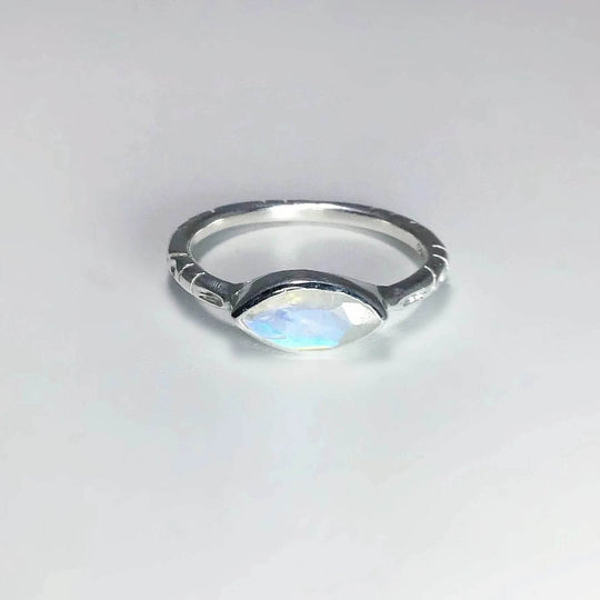Rainbow Moonstone Ring-Rocks and Gems Canada