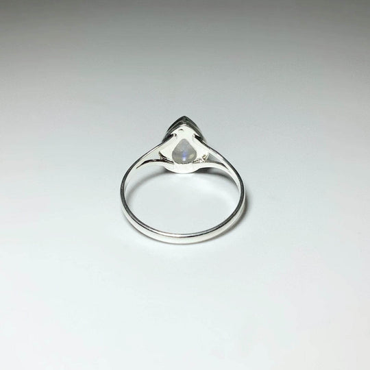 Rainbow Moonstone Ring-Rocks and Gems Canada