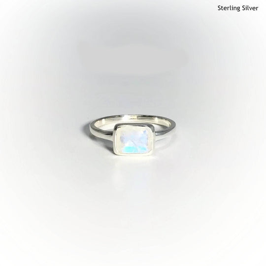 Rainbow Moonstone Ring-Rocks and Gems Canada
