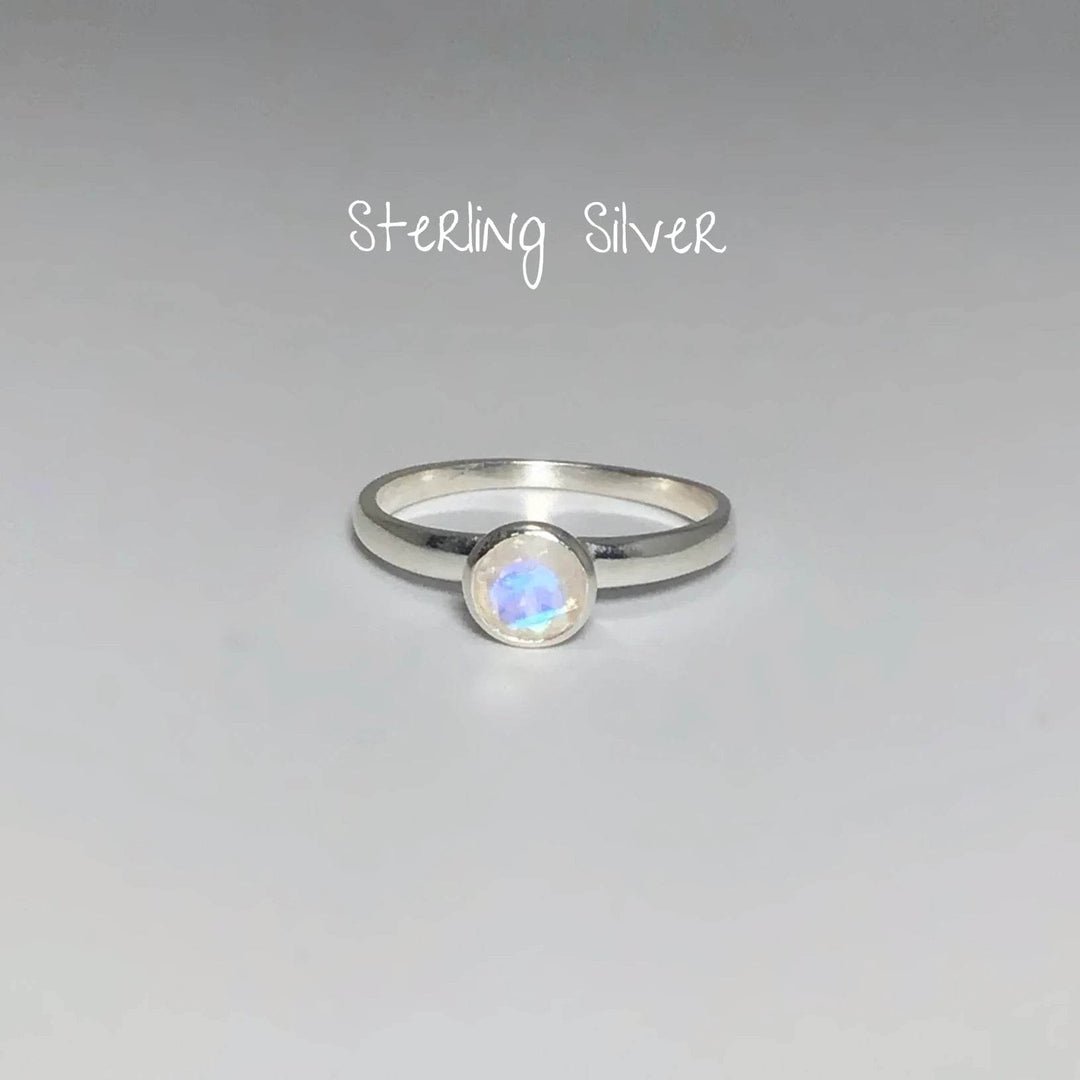 Rainbow Moonstone Ring-Rocks and Gems Canada
