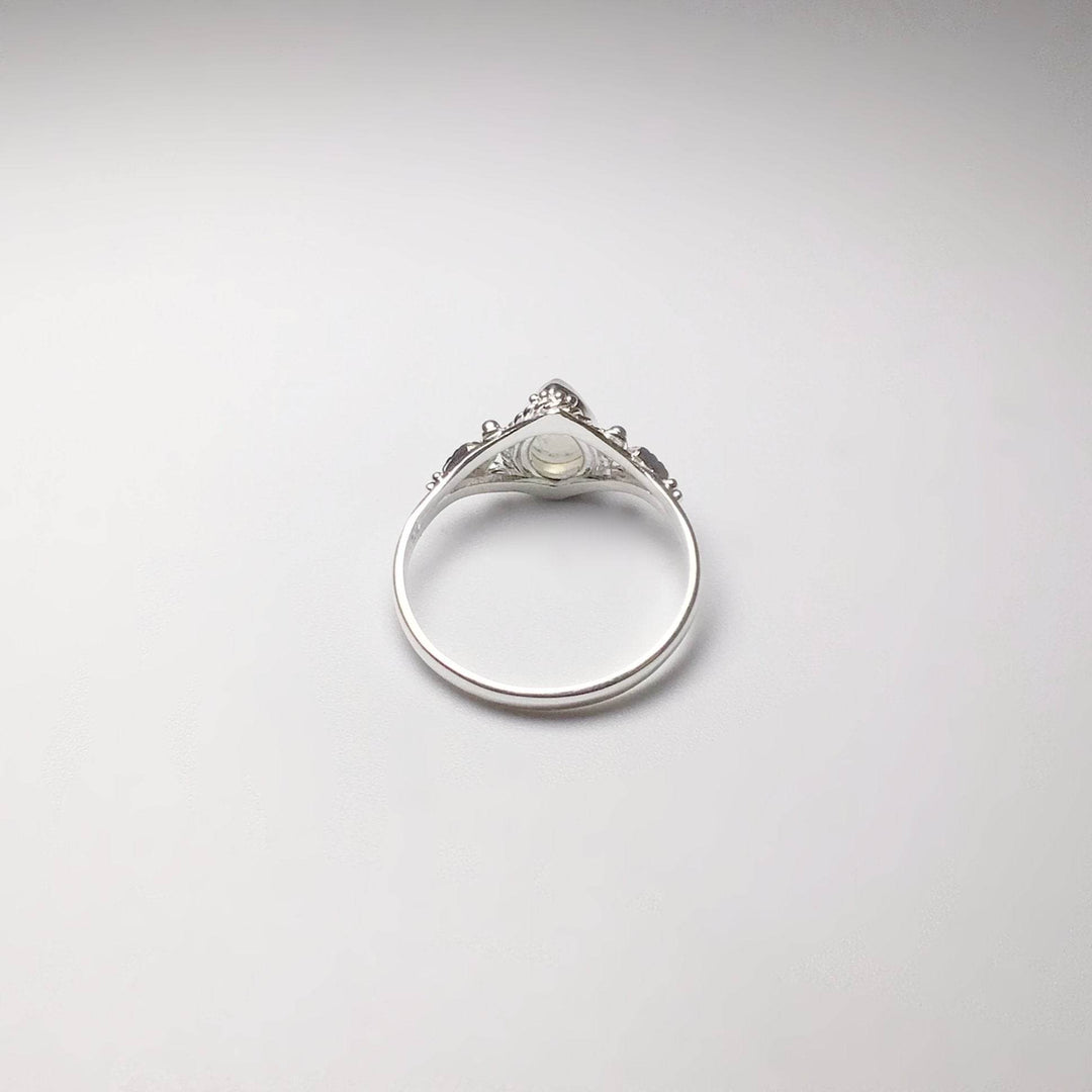 Rainbow Moonstone Ring-Rocks and Gems Canada