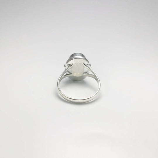 Rainbow Moonstone Ring-Rocks and Gems Canada