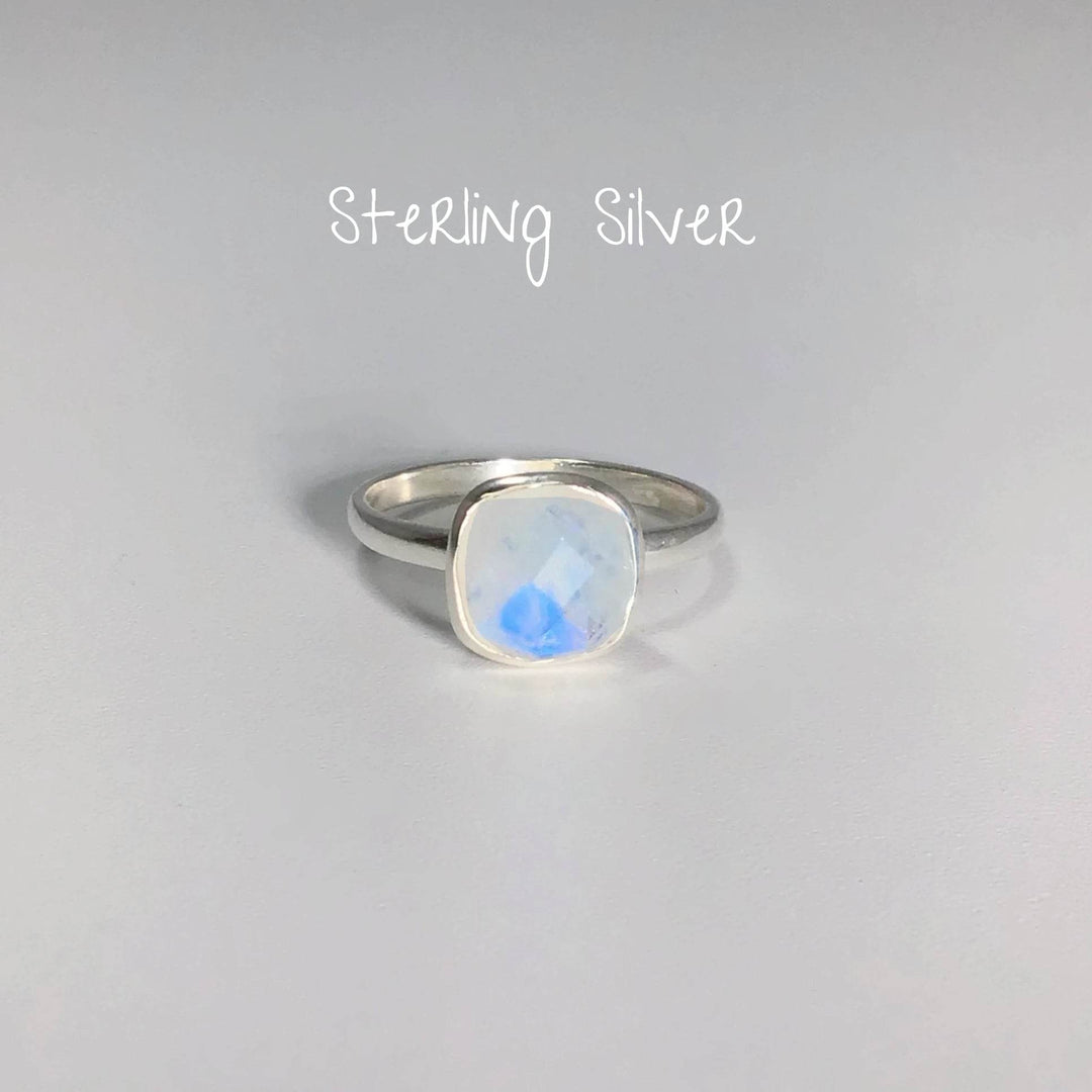 Rainbow Moonstone Ring-Rocks and Gems Canada