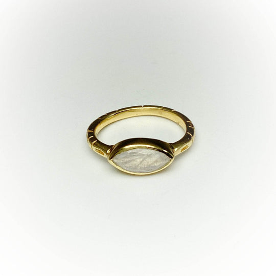Rainbow Moonstone Ring-Rocks and Gems Canada