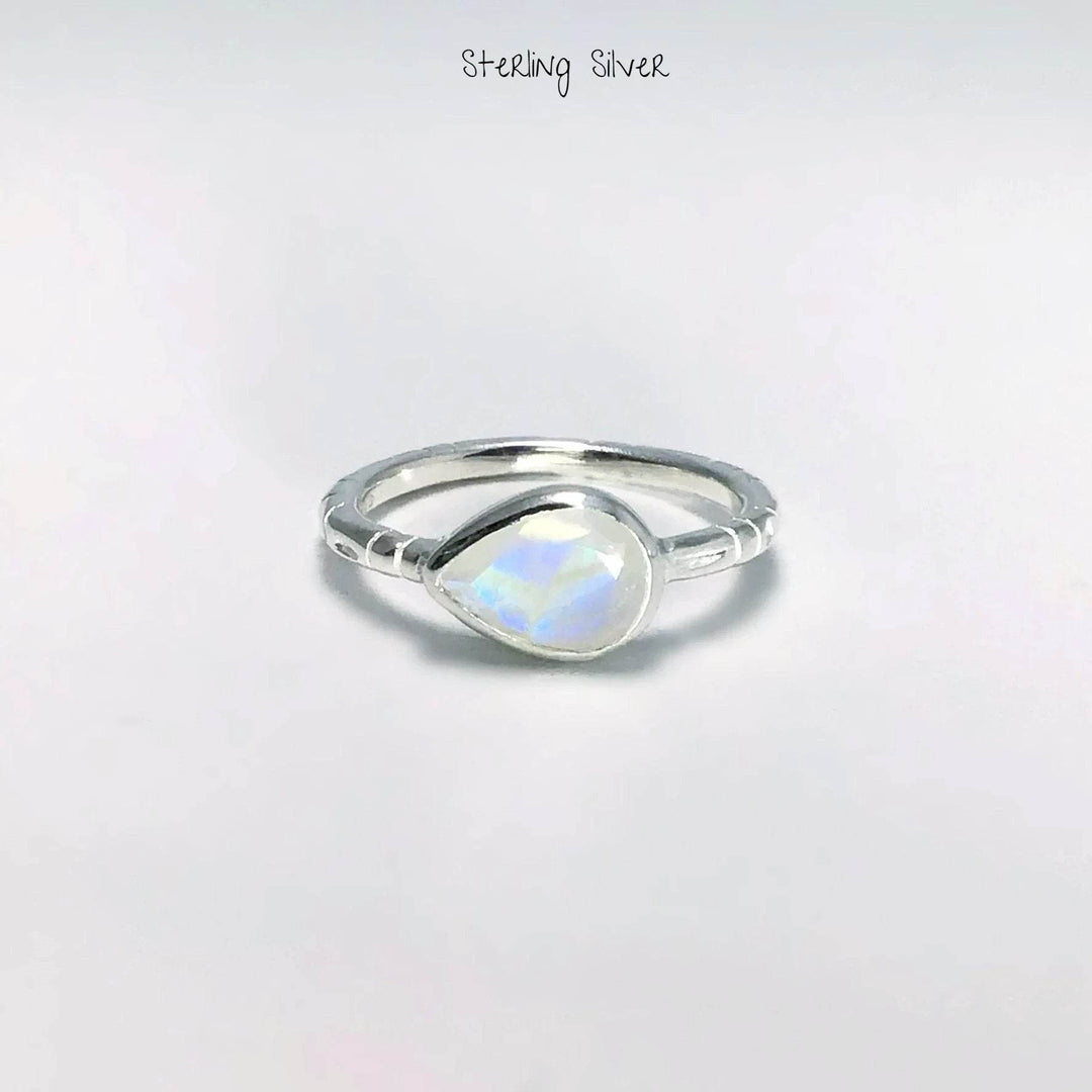Rainbow Moonstone Ring-Rocks and Gems Canada