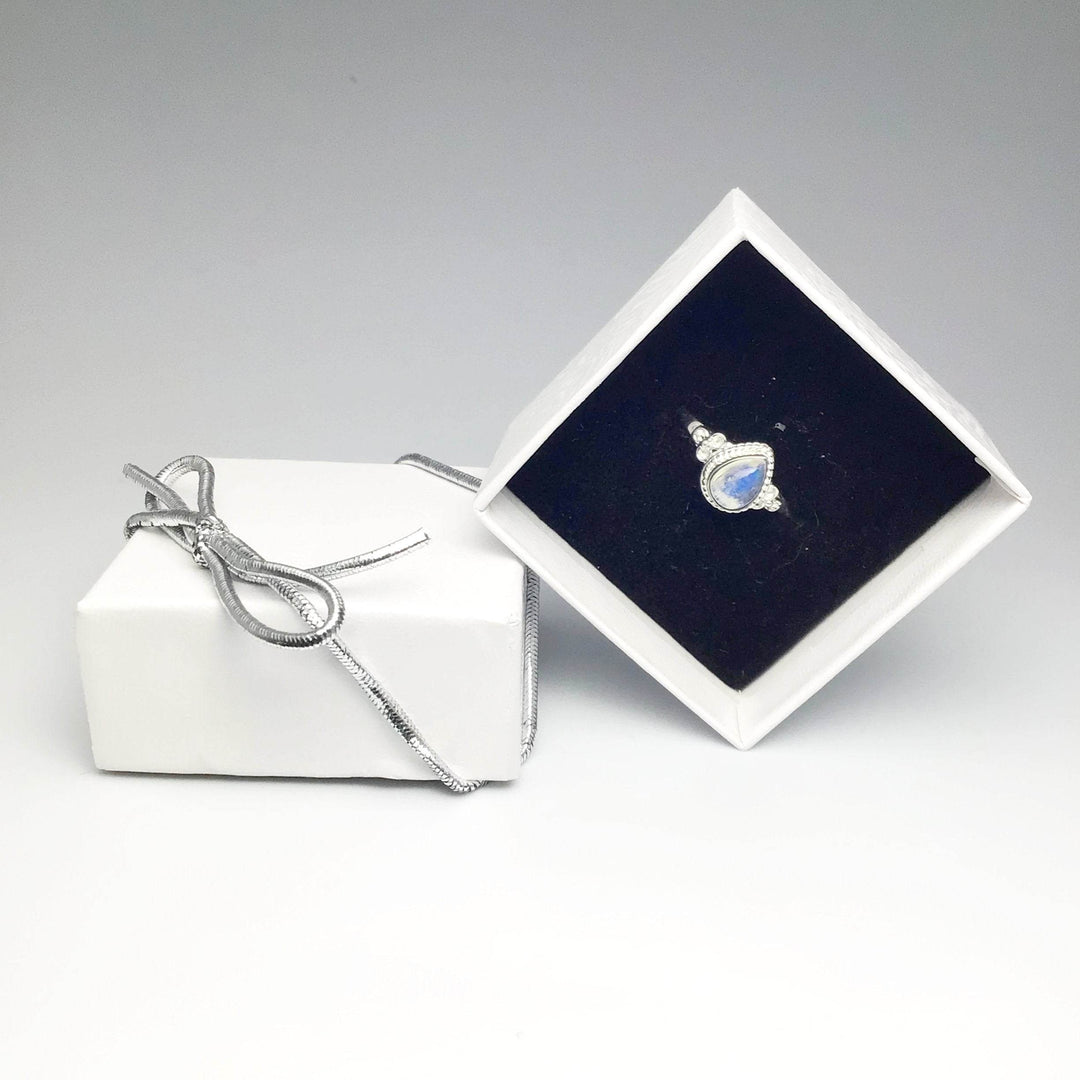 Rainbow Moonstone Ring-Rocks and Gems Canada
