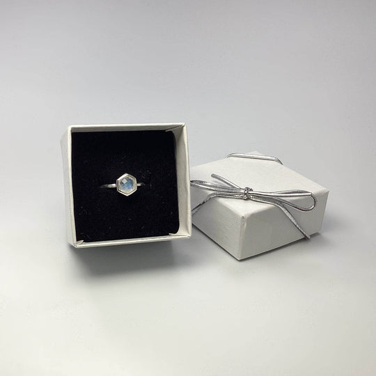 Rainbow Moonstone Ring-Rocks and Gems Canada
