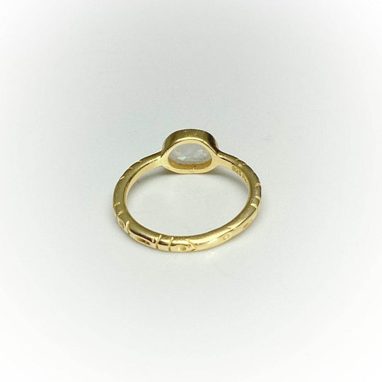 Rainbow Moonstone Ring-Rocks and Gems Canada