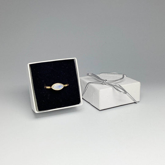 Rainbow Moonstone Ring-Rocks and Gems Canada