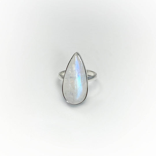 Rainbow Moonstone Ring-Rocks and Gems Canada
