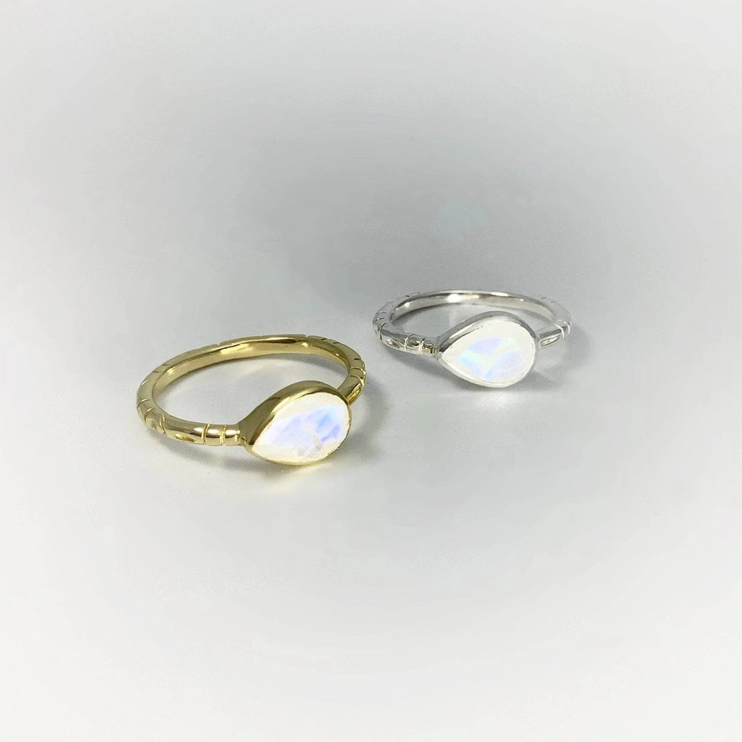 Rainbow Moonstone Ring-Rocks and Gems Canada