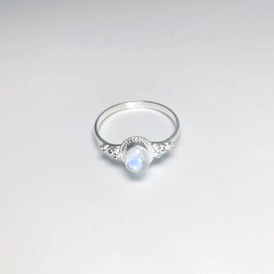 Rainbow Moonstone Ring-Rocks and Gems Canada