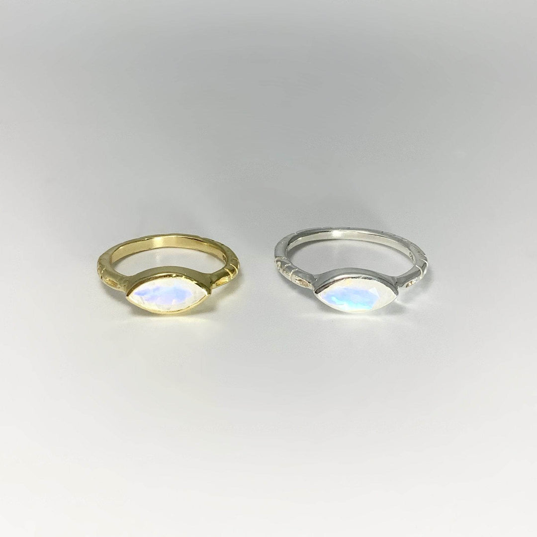 Rainbow Moonstone Ring-Rocks and Gems Canada