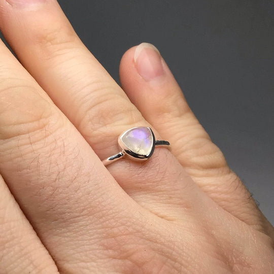 Rainbow Moonstone Ring-Rocks and Gems Canada