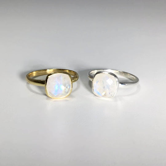 Rainbow Moonstone Ring-Rocks and Gems Canada