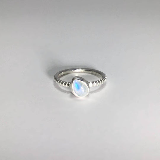 Rainbow Moonstone Ring-Rocks and Gems Canada