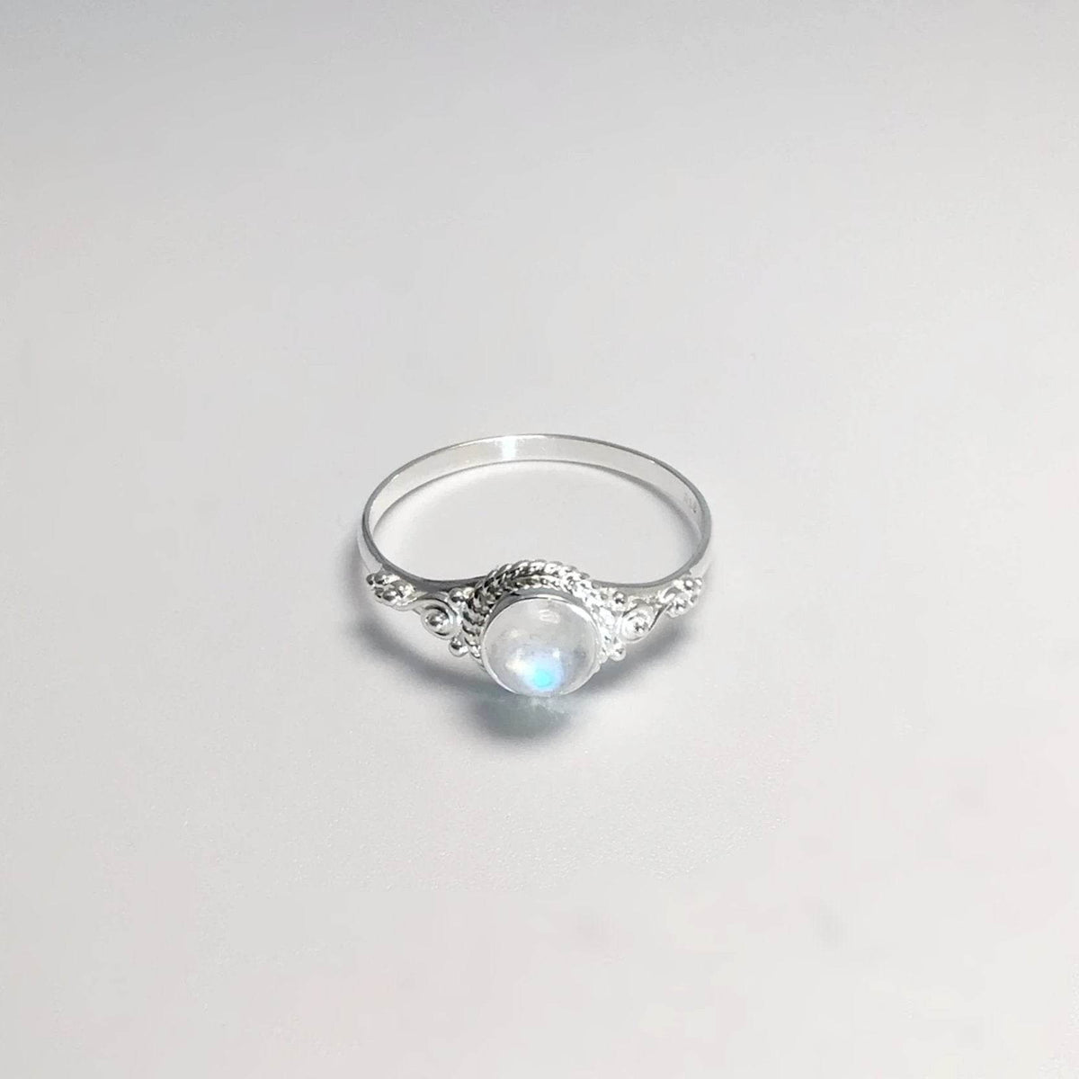 Rainbow Moonstone Ring-Rocks and Gems Canada