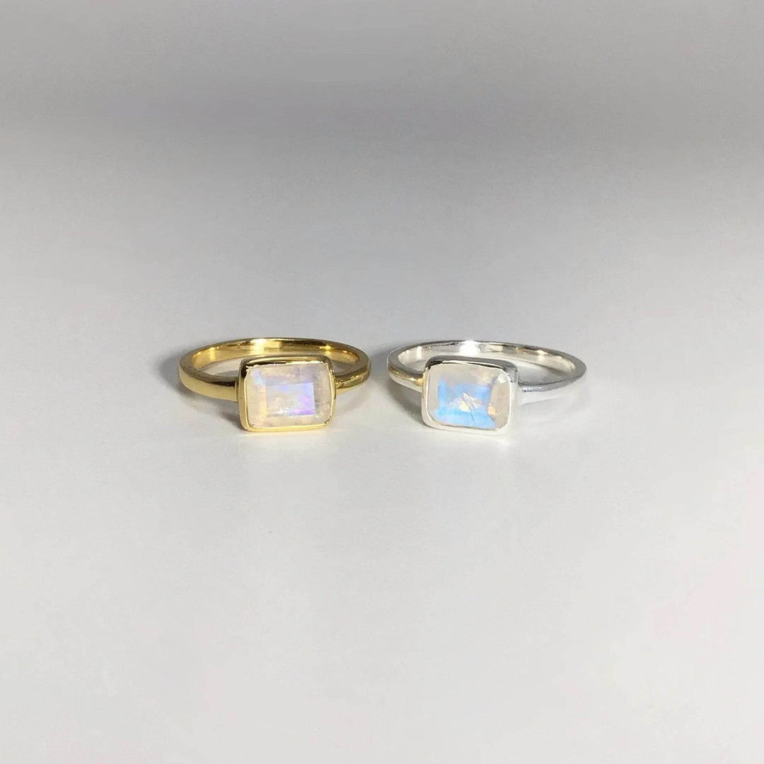 Rainbow Moonstone Ring-Rocks and Gems Canada
