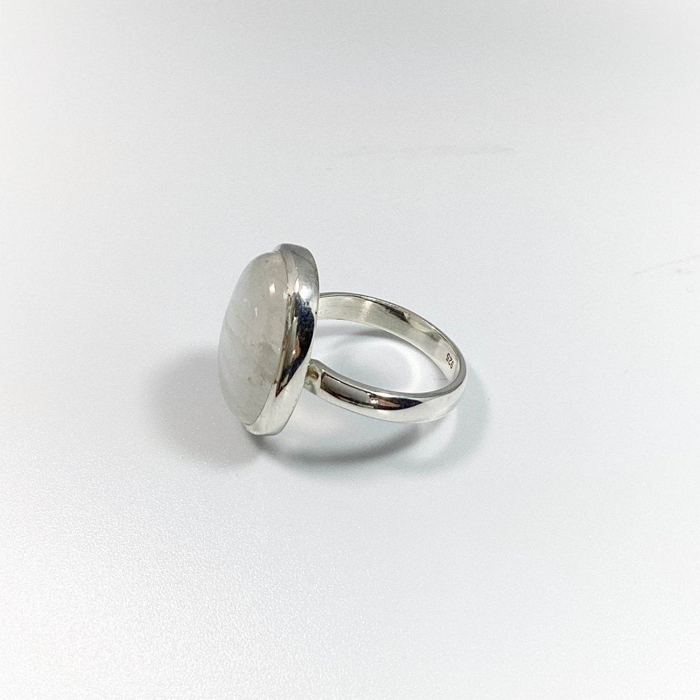 Rainbow Moonstone Ring - Size 6-Rocks and Gems Canada