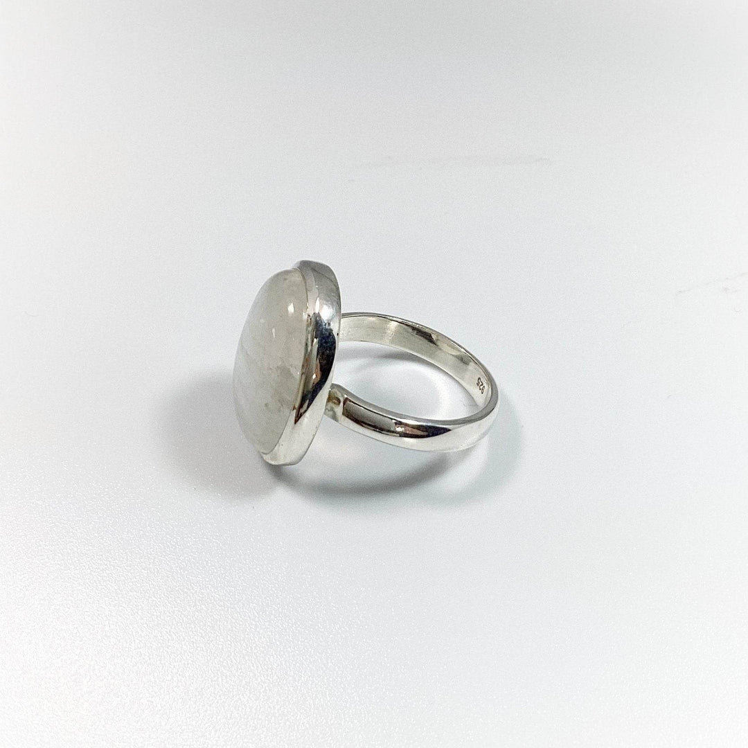 Rainbow Moonstone Ring - Size 6-Rocks and Gems Canada