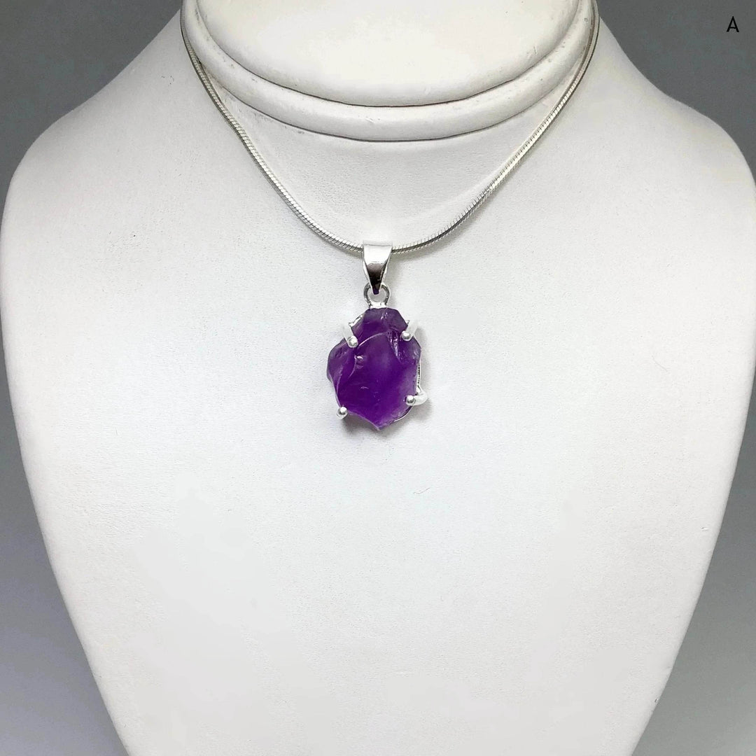 Raw Amethyst Pendant-Rocks and Gems Canada