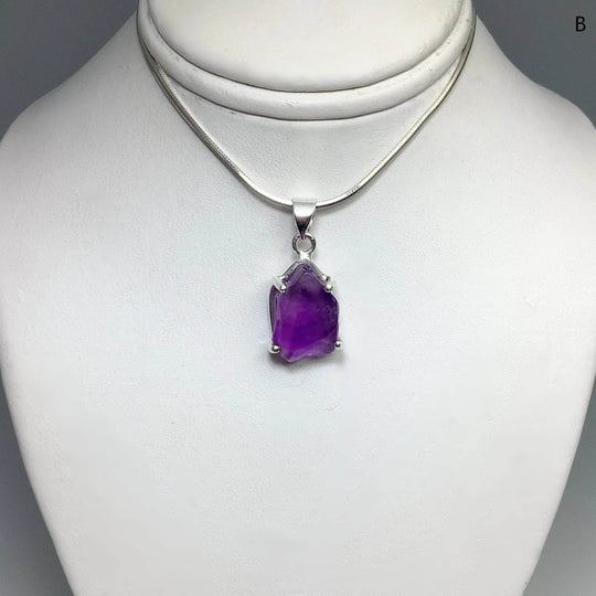 Raw Amethyst Pendant-Rocks and Gems Canada