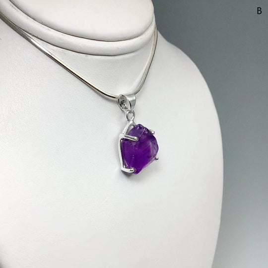 Raw Amethyst Pendant-Rocks and Gems Canada