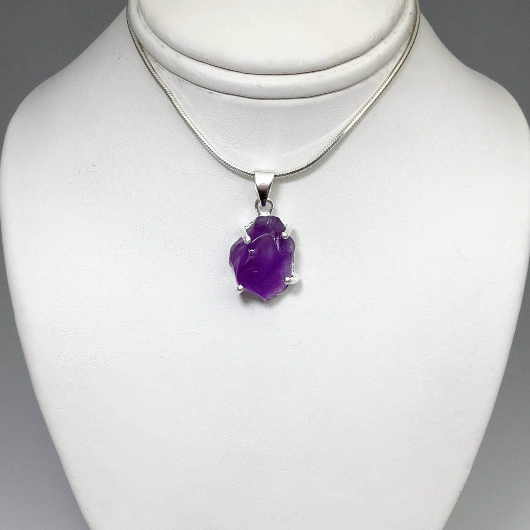 Raw Amethyst Pendant-Rocks and Gems Canada